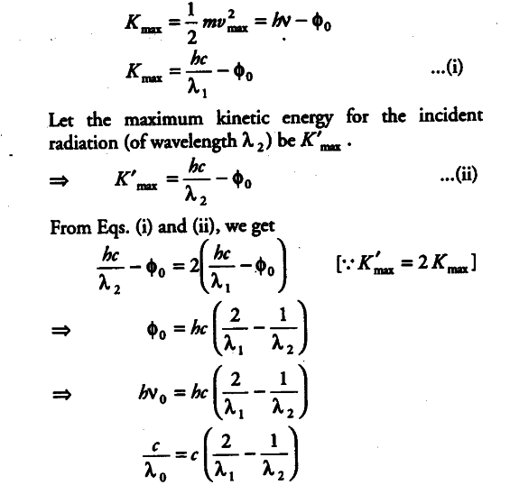 Write Einstein’s photoelectric equation - CBSE Class 12 Physics - Learn