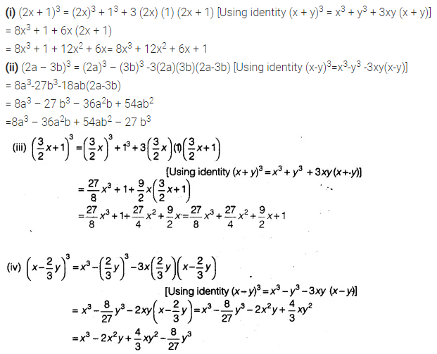 Write The Following Cubes In Expanded Form Cbse Class 9 Maths Learn Cbse Forum