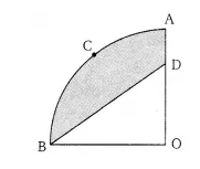In the figure, OACB is a quadrant of a circle with centre O and radius 3.5  cm. If OD = 2 cm, - CBSE Class 10 Maths - Learn CBSE Forum