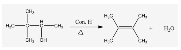 draw the organic products formed in the following reaction