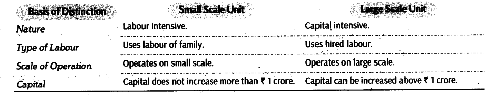 distinguish-between-a-small-scale-business-unit-cbse-class-11