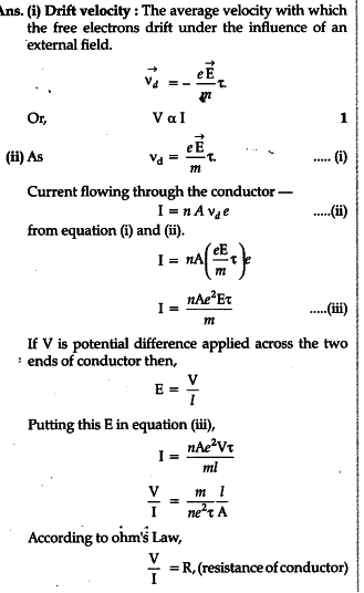 What Do You Mean By Drift Velocity