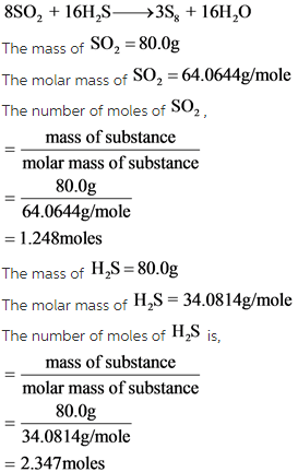 What Is The Maximum Mass Of S8 That Can Be Produced By Combining 80 0 G Of Each Reactant Home Work Help Learn Cbse Forum