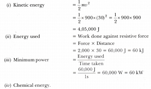 A Car Of Mass 900 Kg Is Travelling At A Steady Speed Of 30 M S Against A Resistive Force Of 00 N As Illustrated In Figure Cbse Class 9 Science Learn Cbse Forum