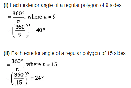 Find The Measure Of Each Exterior Angle Of A Regular Polygon