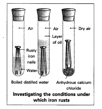 air corrosion necessary iron both water