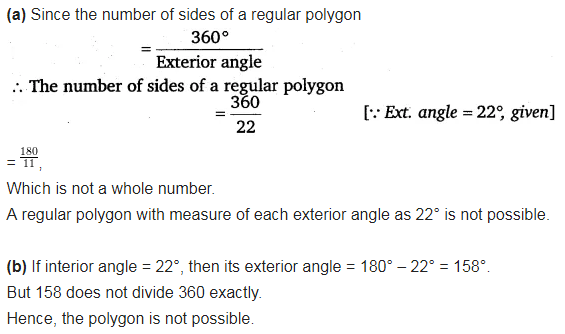 A Is It Possible To Have A Regular Polygon With Measure Of