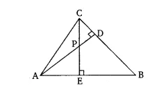 In the given figure, altitudes AD and CE of ∆ABC intersect each other at  the point P - CBSE Class 10 Maths - Learn CBSE Forum