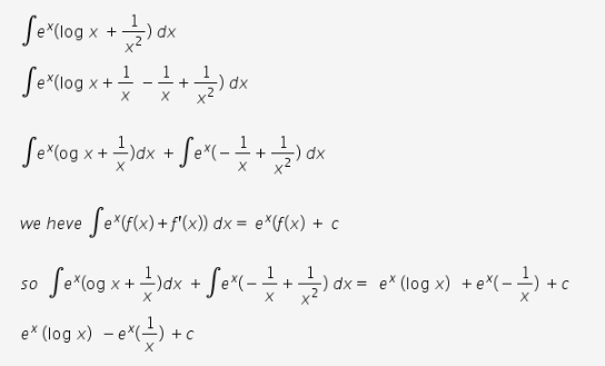 find integration of log x 1 log x 2 dx