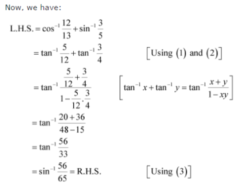 sin 1 3 5 sin 1 12 13