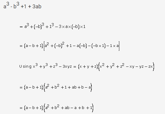 Factorise A3 B3 1 3ab Cbse Class 9 Maths Learn Cbse Forum 3579