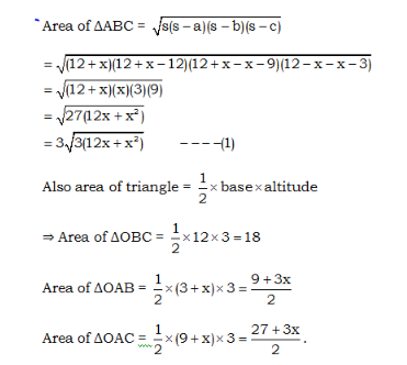 A Triangle Abc Is Drawn To Circumscribing A Circle Of Radius 3cm Home Work Help Learn Cbse Forum