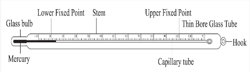 lab thermometer drawing