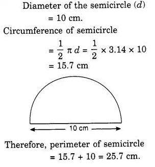 perimeter of a semicircle